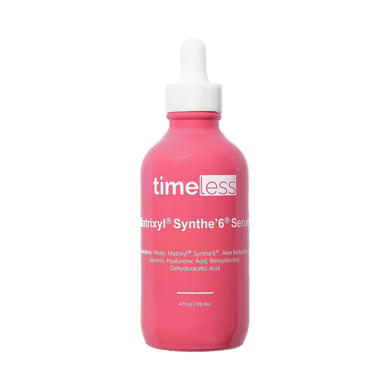 Timeless Matrixyl Synthe'6 Peptide Complex Serum, Hyaluronic Acid, 4 Fl Oz